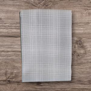 Premium Grey Checked Cotton Fabric